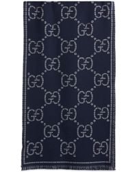 Gucci - Wool Gg Scarf - Lyst