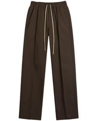 Rick Owens - Heavy Cotton Poplin Dietrich Drawstring Trousers - Lyst