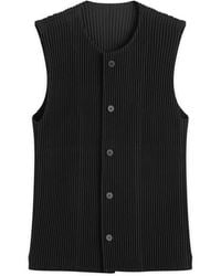 Homme Plissé Issey Miyake - Homme Plisse Issey Miyake Kersey Pleats Vest - Lyst