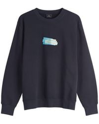 Paul Smith - Ps Label Print Sweatshirt - Lyst