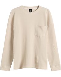 FRIZMWORKS - Oversized Waffle Pocket Long Sleeve T-Shirt - Lyst