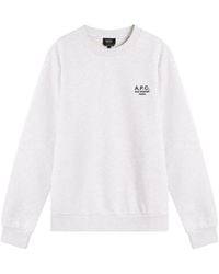 A.P.C. - Rue Madame Logo Crew Sweat - Lyst