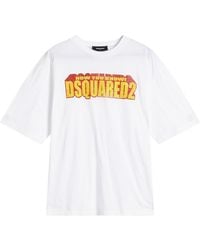 DSquared² - 3D Logo Loose Fit T-Shirt - Lyst