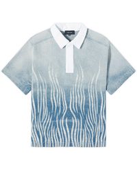 BOTTER - Gradient Denim Polo Shirt Top - Lyst
