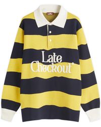 Late Checkout - Striped Rugby Polo - Lyst