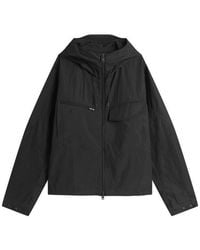 Y-3 - Cotton Blend Hooded Jacket - Lyst