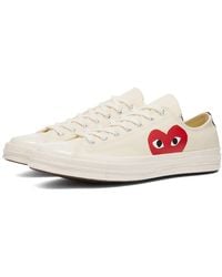 COMME DES GARÇONS PLAY - Cdg Play X Converse Unisex Chuck Taylor All Star One Heart Low-top Sneakers - Lyst
