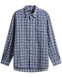 FRIZMWORKS - Uneven Check Shirt - Lyst