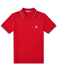 Moncler Classic Polo Shirt in Orange 