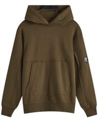 C.P. Company - Diagonal Raised Fleece Hoodie - Lyst