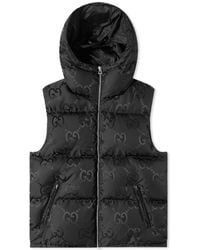 Gucci - Gg Jaquard Hooded Down Vest - Lyst