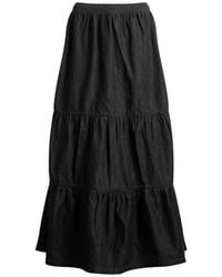 adidas - Denim Maxi Skirt - Lyst
