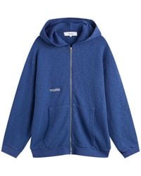 Palmes - Waffle Zip Hooded Sweatshirt - Lyst
