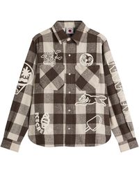 ICECREAM - Multi Logo Check Ls Shirt - Lyst