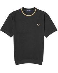 Fred Perry - Crew Neck Pique T-Shirt - Lyst
