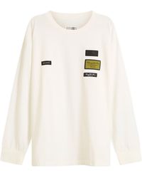 Maison Margiela - Mm6 Tailored Labels Long Sleeve T-Shirt - Lyst