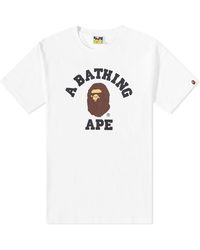 A Bathing Ape - Classic College T-Shirt - Lyst