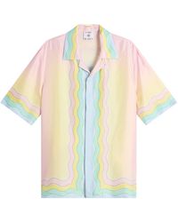 CASABLANCA - For The Love Of Dance Cuban Collar Shirt - Lyst