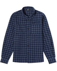 A.P.C. - Joe Check Overshirt - Lyst