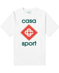 Casablancabrand - Sport Logo-print Organic Cotton-jersey T-shirt X - Lyst