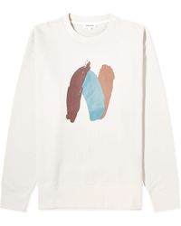 Norse Projects - Arne Relaxed Paint N Logo Crew Sweatshirt - Lyst