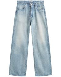 AURALEE - Selvedge Faded Denim Pants - Lyst