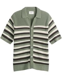 NN07 - Lars Stripe Polo Cardigan - Lyst