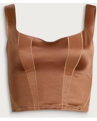 Nike - Skims Shine Texture Crop Tank Top - Lyst