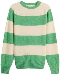 YMC - Suedehead Stripe Crew Neck Jumper - Lyst