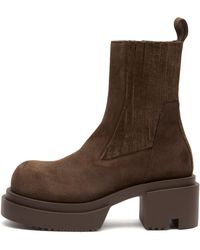 Rick Owens - Bogun Suede Ankle Boot - Lyst