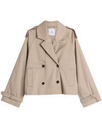 Anine Bing - Rickie Cropped Trench Coat - Lyst