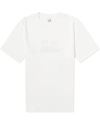 C.P. Company - Embossed Logo T-Shirt - Lyst