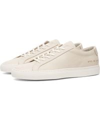 Common Projects - By Common Projects Nubuck Leather Achilles Trainers Sneakers - Lyst
