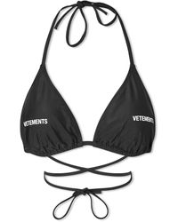 Vetements - Logo Bikini Top - Lyst