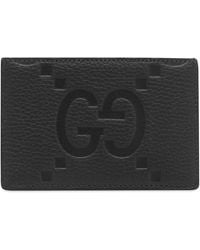 Gucci - Gg Jumbo Leather Int 866 Card Case - Lyst