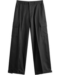 Off-White c/o Virgil Abloh - Off- Ow Embroidered Drill Cotton Cargo Pants - Lyst