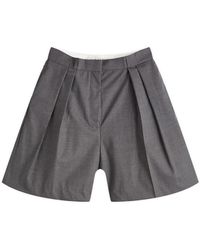 Rohe - Tailored Wide Leg Shorts - Lyst