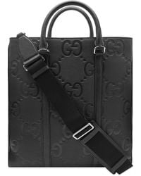 Gucci - Jumbo Gg Leather Tote Bag - Lyst