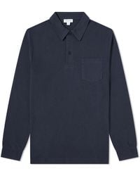 Sunspel - Long Sleeve Riviera Polo Shirt - Lyst