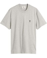Ami Paris - Light Jersey Adc T-Shirt - Lyst
