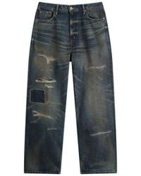 Neighborhood - Straight Leg Savage Selvedge Denim Jeans - Lyst