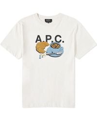 A.P.C. - End. X 'Coffee Club' Cedric T-Shirt - Lyst