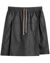 Rick Owens - X Moncler Kiltshorts Drawstring Shorts - Lyst