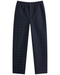 KENZO - Weave Tapered Leg Trousers - Lyst