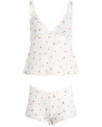 Skims - Stretch Lace Triangle Cami & Short Set - Lyst