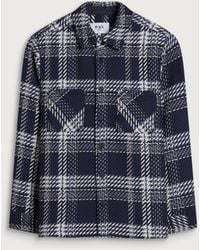 Wax London - Whiting Plaid Weave Overshirt - Lyst