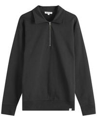 Norse Projects - Ketel Relaxed Logo Half Zip Sweatshirt - Lyst