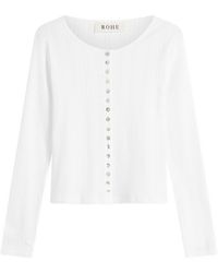 Rohe - Rohe Pointelle Cardigan - Lyst