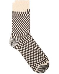 RoToTo - Checkerboard Pattern Sock - Lyst
