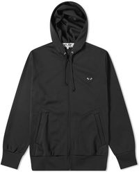 COMME DES GARÇONS PLAY Comme Des Garcons Play Black Heart Full Zip Back Print Hoody